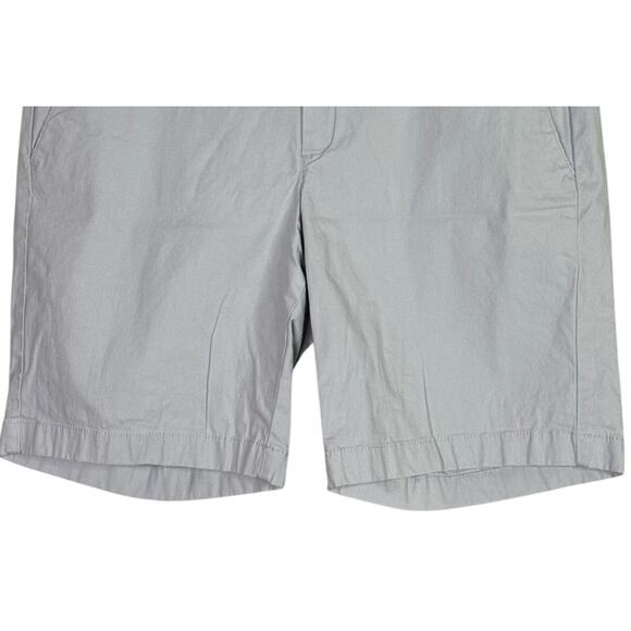 J. Crew 9" Frankie Stretch Chino Casual Mid Rise Shorts Pockets 12 Light Grey - Picture 3 of 15